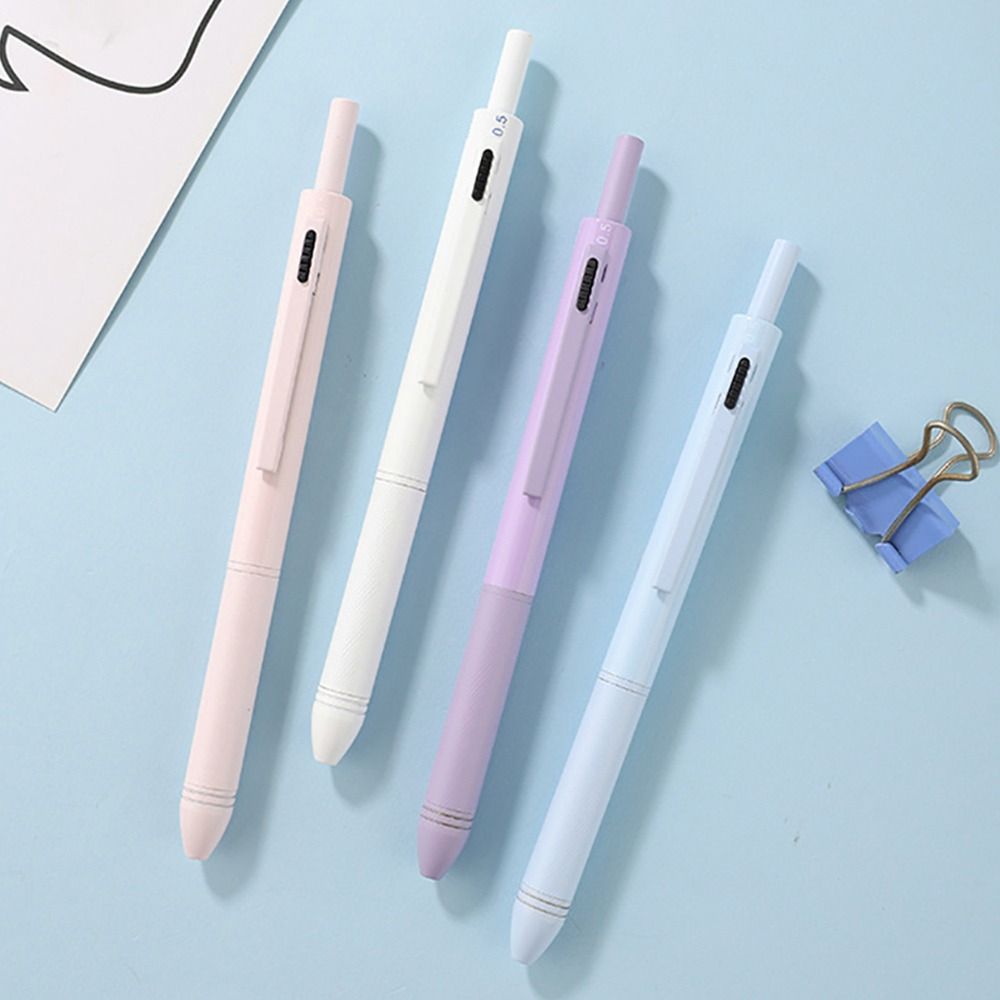 Press Type Multifunction Pen 4-in-1 0.5mm Mechanical Pencil Simple Writing Pen  School Office