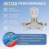 Hydraulic Flowrate Control Valve Fit for STB Series Mini Excavator 0.8-2 Ton 3/8in with M14 Connection Bidirectional for Cylinder Speed Control