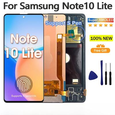 AMOLED Дисплей для Samsung Galaxy Note10 Lite LCD Дисплей Сенсорный Экран Дигитайзер для Samsung Note 10 Lite SM-N770F LCD Дисплей