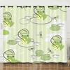 Curtains Cartoon Frog Digital Printing Blackout Curtains Bedroom Perforated Curtains