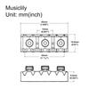 Musiclily Pro 42mm R2 Steel Guitar Locking Nut for Floyd Rose Tremolo Bridges, Black