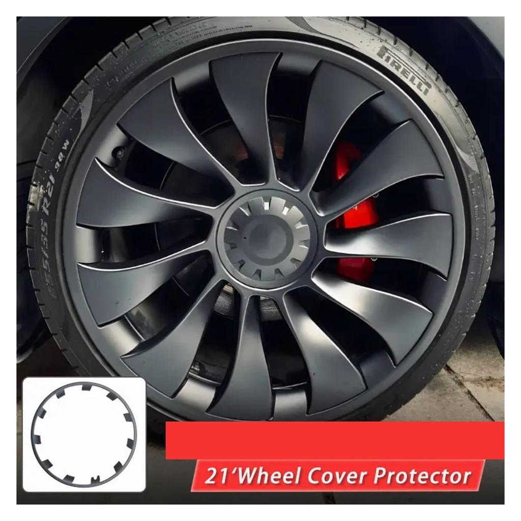 21" Wheel Hub Protection Tesla Model Y Performance Rim Patch Protector ABS Wheel Cover