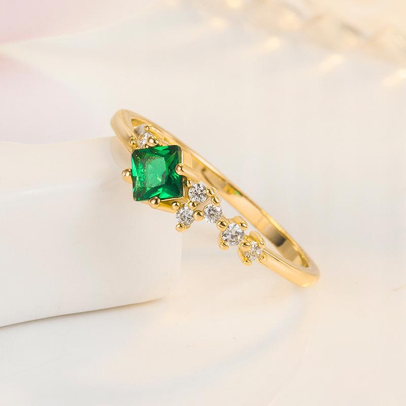 Классическое кольцо Lindon из медного сплава с цирконием, женские ювелирные изделия, свадебный подарок для вечеринки