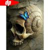 Diamond Painting Butterfly Diamond Embroidery Diamond Mosaic With Round Stones Skull Diamond Art