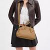 Coach Empire Carryall 26 Logo Zip Closure Leather Crossbody Shoulder Handbag Medium Women Handbags Brown CU066-B4T2