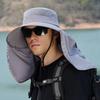 Men's Summer Outdoor Oversized Eaves Shawl Fisherman's Hat Can Protect the Neck and Protect the Sun from the Sun