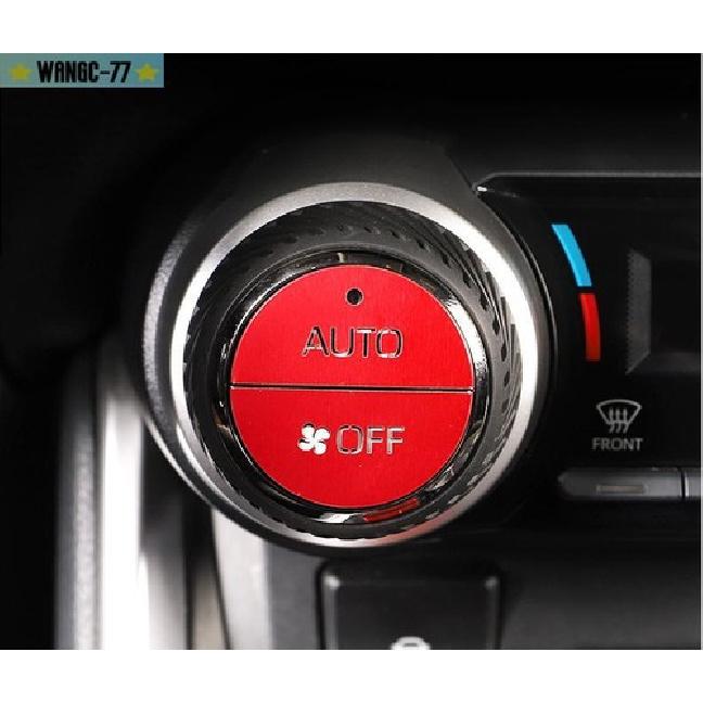Red Fit For Toyota RAV4 - Aluminum Central Console AC Switch Button Trim