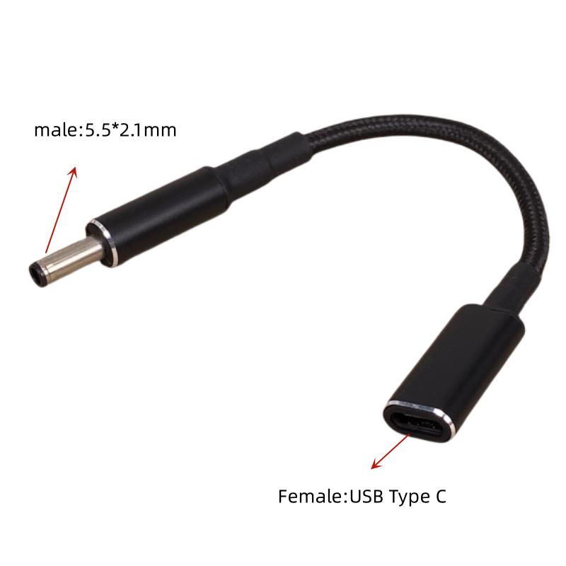 65 Вт Type C Разъем питания для ноутбука Штекер USB Type C к Универсальному зарядному устройству для ноутбуков Разъем Зарядный кабель Шнур для Ноутбуков