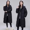 Large Quilt, Thickened Cotton-padded Clothes, Women's Long Over-knee Large-size Cotton-padded Clothes, Fashionable Cotton-padded Jackets, Loose Coats.