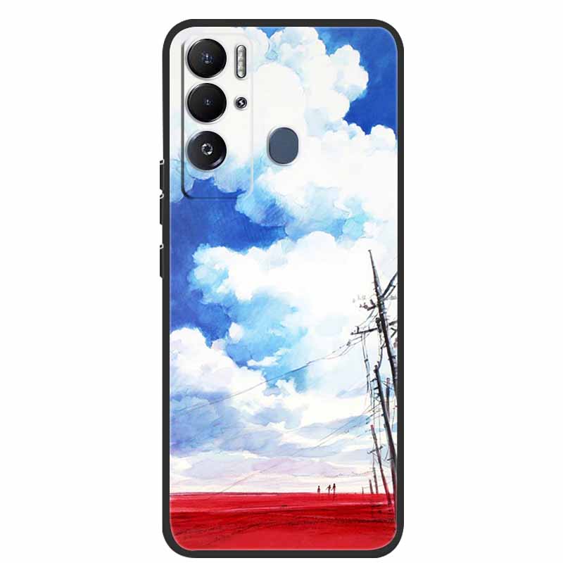 For Tecno Pova Neo Case Cartoon Soft Silicone Back Cover Phone Case for Tecno Pova Neo Bumper Coque LE6 Shockproof PovaNeo Funda