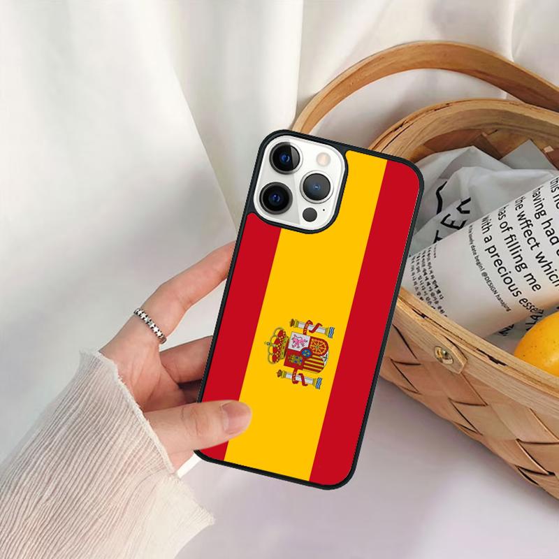 Чехол для телефона с флагом Испании для iPhone 17 Air 16 15 14 11 12 13 Pro MAX Plus coque Чехол Оболочка