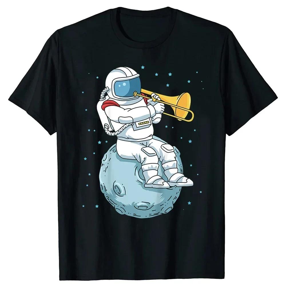 Retro Vintage Evolution Of Man Summer Graphic Cotton Streetwear Short Sleeve Music Gifts Tshirt Trombone T Shirt Mens Clothing