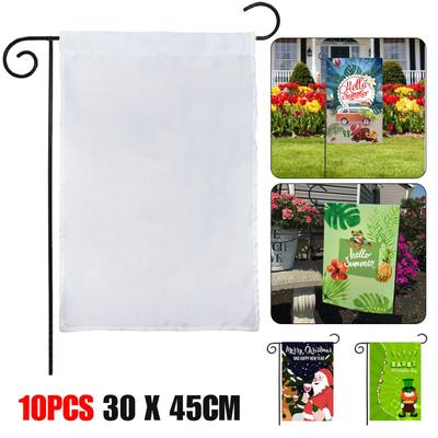 10 шт. Полиэстер Пустой Флаг Садовый Парадный Баннер Украшение 30x45см Для Школ Спортклубов Садов