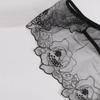 New Women's Sexy Bras and Panties Lace Flower Mesh Embroidered Sheer Lingerie Set