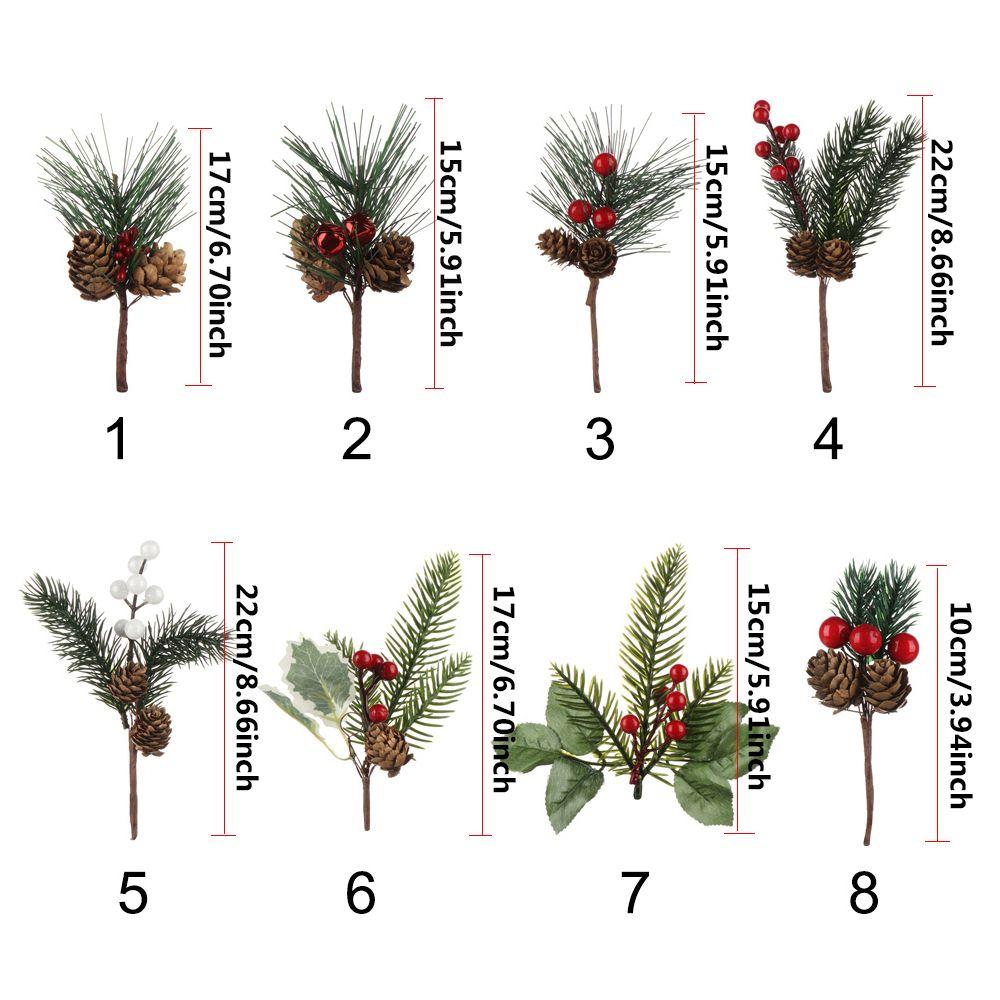 Red Christmas Berry Xmas tree Decor Home Floral Decor Christmas Ornament Artificial Flowers