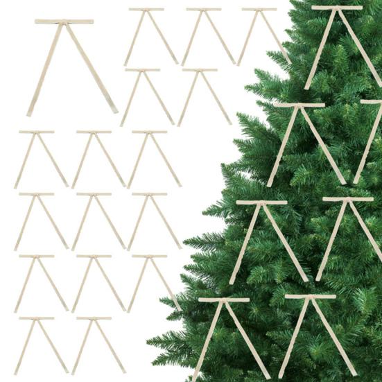 10 шт. бархатных рождественских бантов, винтажные рождественские елочные бархатные ленты, банты, декор для