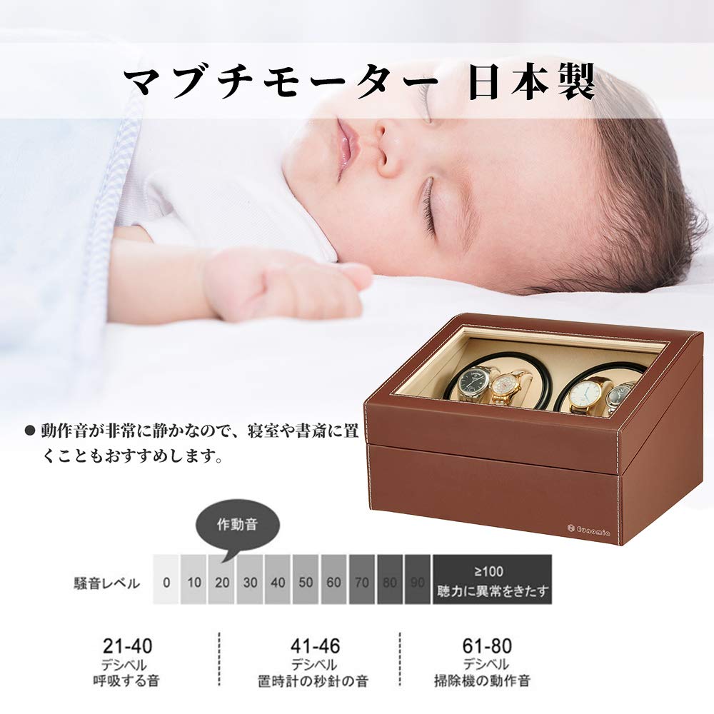 Eunomia Automatic Watch Winder Made in Japan 2023 Holds 4 Watches Luxury