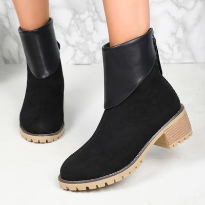 Модные женские ботинки 2024 года, новые осенне-зимние женские туфли, брендовые модные повседневные замшевые ботинки из искусственной кожи в готическом стиле для женщин