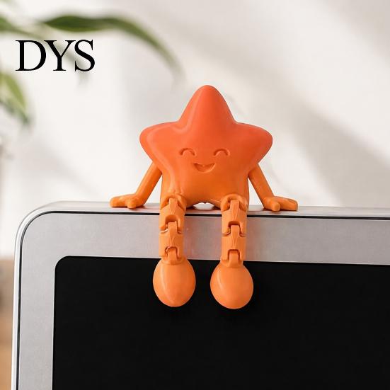 Фигурка Звезды из материала PLA, 3D-печатная фигурка, Милая маленькая фигурка астронавта для креативного подарка на День святого Валентина, Настольное украшение, Мини