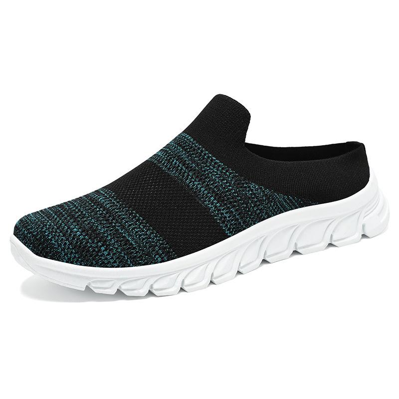 Новые мужские повседневные кроссовки - Уличные дорожные полые дышащие прохладные легкие удобные модные нескользящие мягкие эластичные амортизирующие полушлепанцы