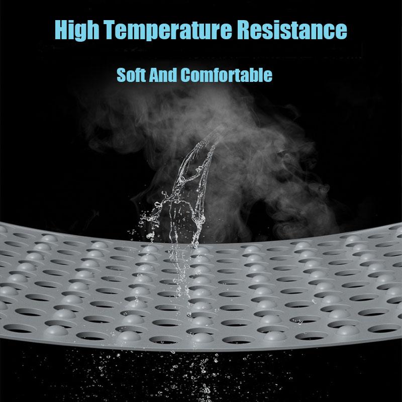 Нескользящий коврик для ванной комнаты, силиконовый массажер для ног, отшелушивающий массажный скребок для душа, коврик для душа с присоской для чистки