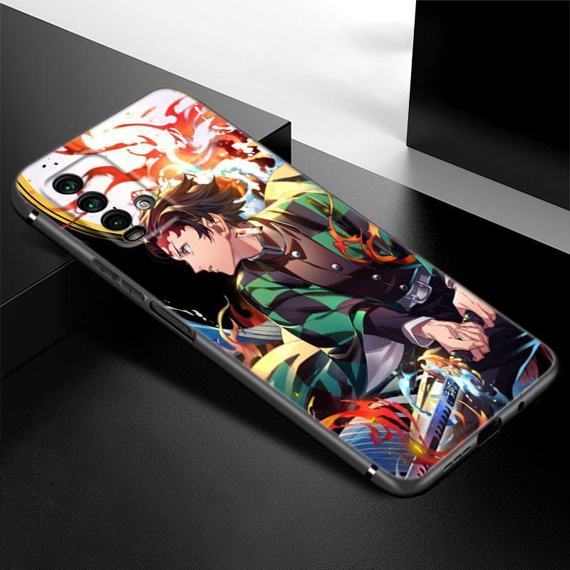 Чехол для телефона «Аниме Demon Slayer Kamado Tanjirou» для Xiaomi Redmi Note 11 10 9 8 T Pro 10S 5G 9A 9C 9S, мягкий черный чехол из ТПУ