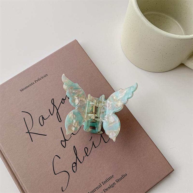 1 шт. Французская заколка-бабочка Заколка для волос русалки Заколка для волос из ацетата Ретро Аксессуары для волос на затылок Заколка.