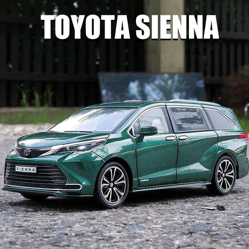1:24 Toyota Sienna MPV Van литой игрушечный автомобиль металлическая игрушка коммерческий автомобиль модель автомобиля звук и свет инерционный механизм коллекция детская игрушка