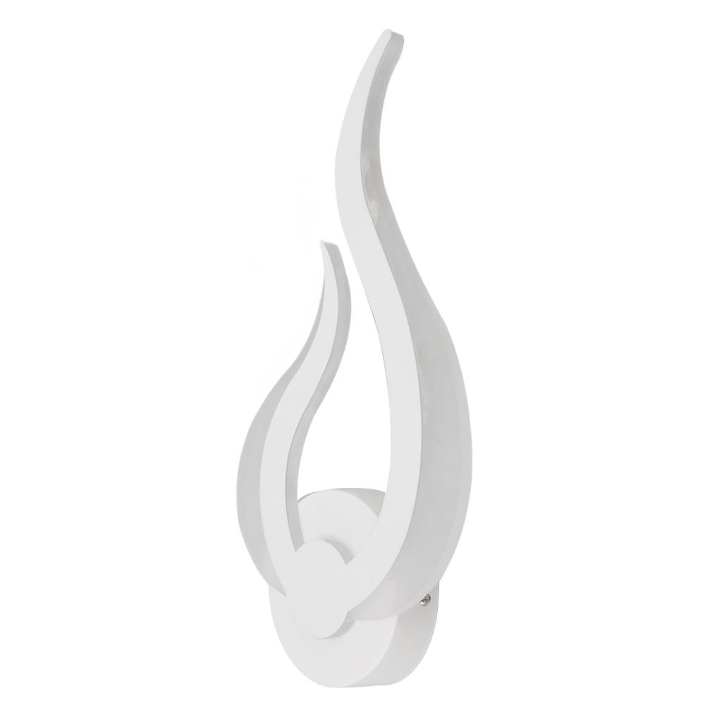 LED Wall Light Flame Shaped Simple Design Acrylic Aluminum Alloy Wall Sconce for Study Corridor