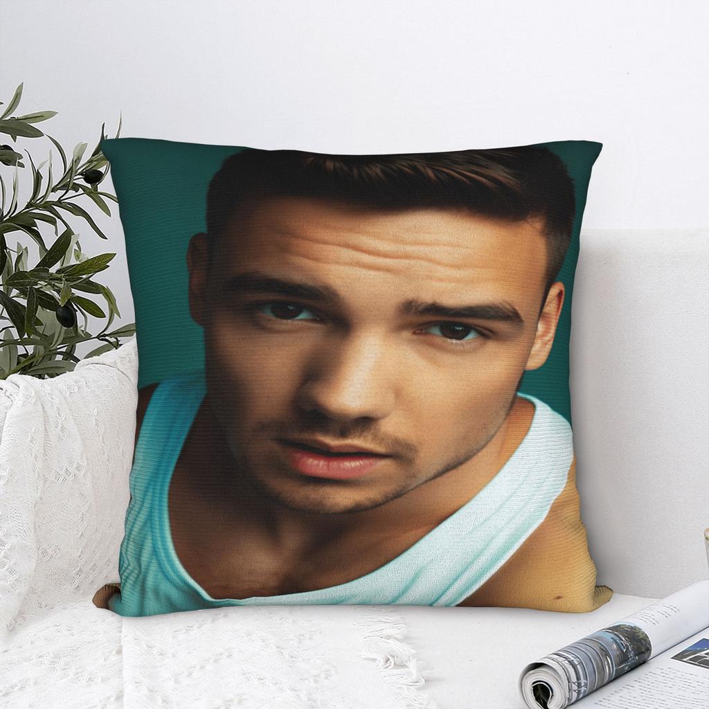 L-Liam Payne Singer Pillow Cover Soft Cushion Cover Fashion Pillow Case For Sofa Home Decoration