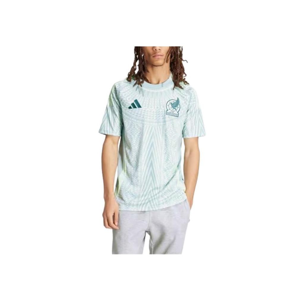 Adidas Mexico 24 Away Jersey Linen Green Men Streetwear IP6384