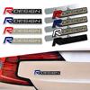 3D Car Sticker R Design Glossy Black Head Front Grille Badge Metal Decal Emblem For V40 V60 V70 XC40 XC60 XC90 S40 S80 D5