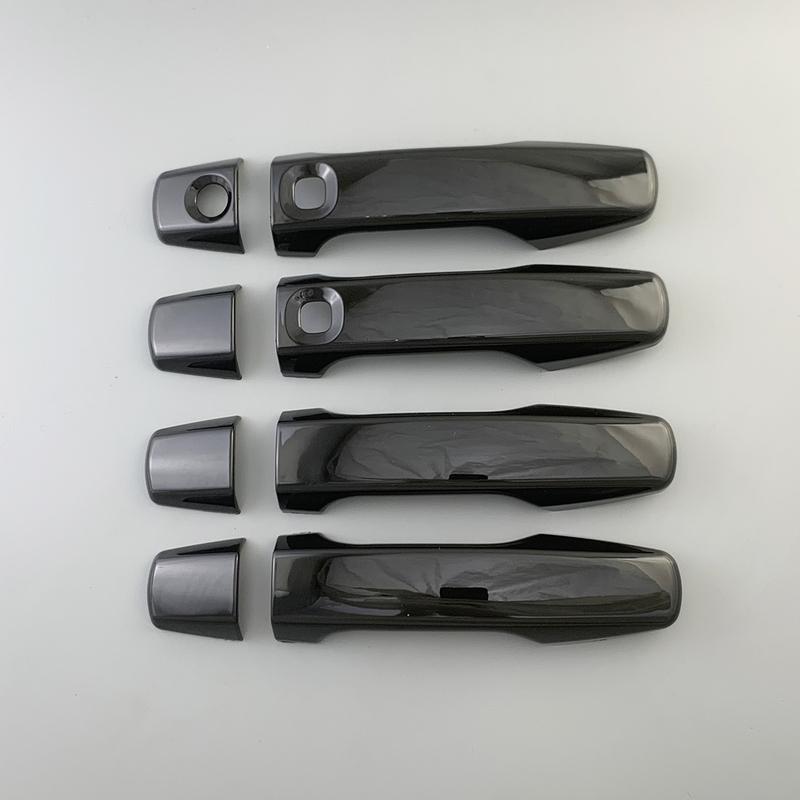 Для Toyota Land Cruiser LC200 FJ200 200 2008 - 2015 Черный Карбон Автомобильные Аксессуары Хромированная Накладка на Дверную Ручку Отделка Стиль Наклейки