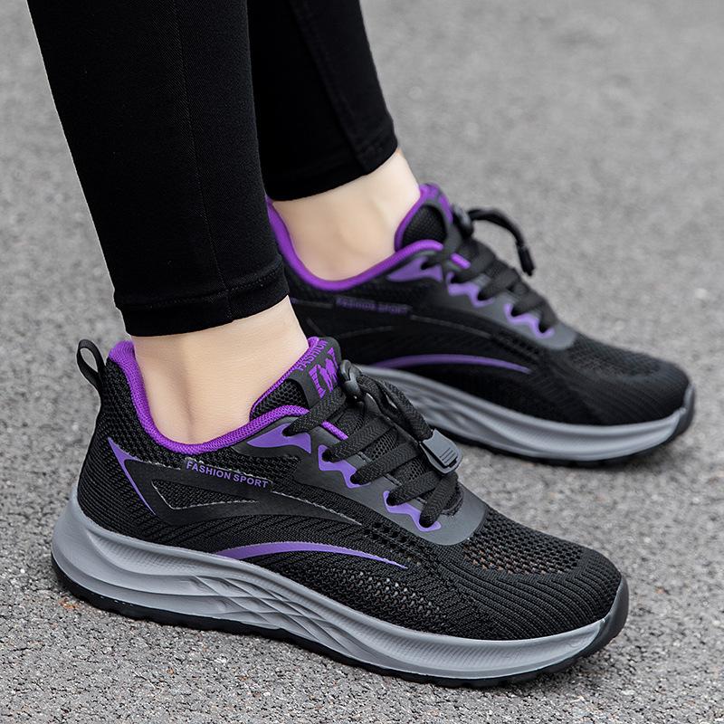 Summer Comfortable Lightweight Walking Shoes Single Mesh Breathable Casual Fashion Women's Shoes Non-slip Wearable Men's Sports Shoes