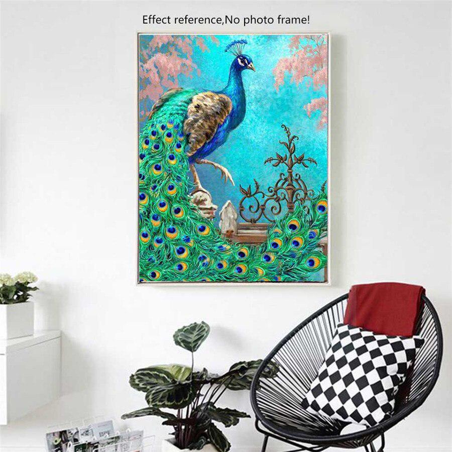 Алмазная картина, Алмазная вышивка, животные, Алмазная мозаика, вышивка крестом, Павлин, картина со стразами, подарок на фестиваль