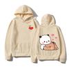 Bubu And Dudu Hoodie Women Aesthetic Graphic Funny Kawaii Bubble Tea Hoodies Unisex Anime Harajuku Vintage Pullovers Sweats