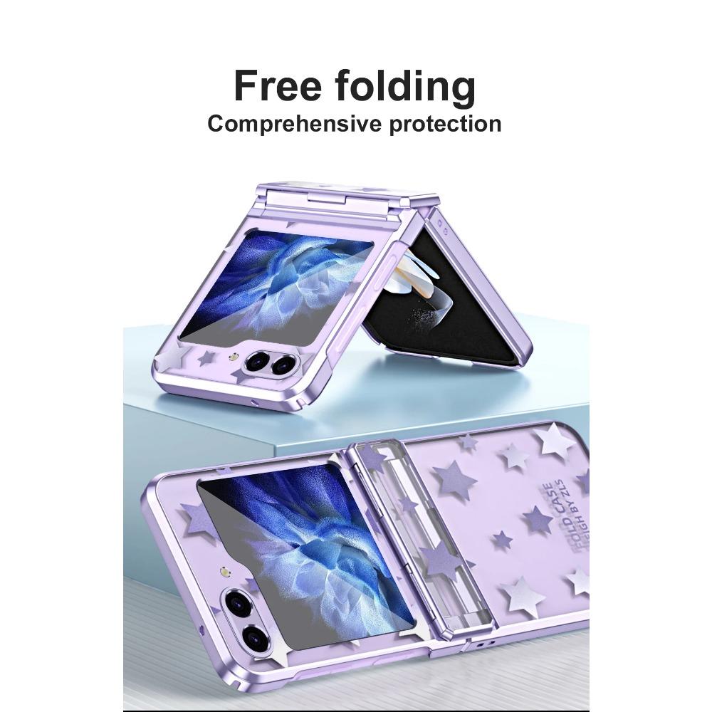 Роскошный защитный чехол со звездами для Samsung Galaxy Z Flip 6 5 4 3, противоударный чехол Star Twinkle