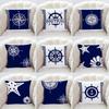 Office Living Room Home Pillowcase Nautical Theme Printed Pillowcase Car Ornaments