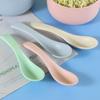 5 шт. красочная пшеничная соломенная суповая ложка детская рисовая ложка противопадающая пластиковая суповая ложка половник совок столовые приборы кухонные принадлежности