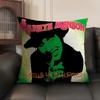 M-Marilyn Manson Чехол для подушки Rock Натуральный лен Органическая ткань Двусторонняя печать Диван Домашний декор Подарок Наволочка