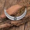Retro Viking Odin Rune Crescent Hairpin - Nordic Style Hair Accessory