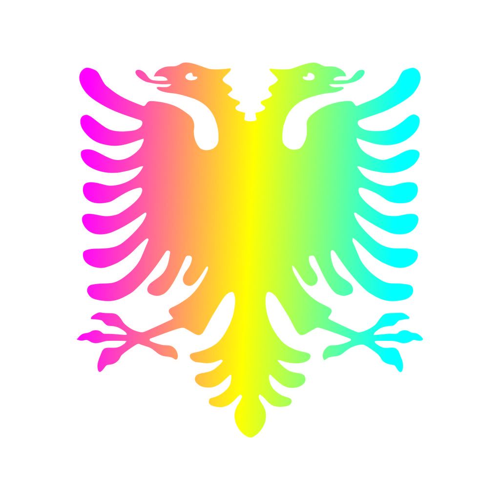 Vinyl Decal Albanian Double Headed Eagle Car Sticker Waterproof Auto Decors on Truck Bumper Rear Window