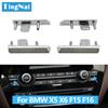 Auto Car Air Conditioning Button Trim Panel Keys Plating Strip Replacement For BMW X5 X6 F15 F16 2014-2018