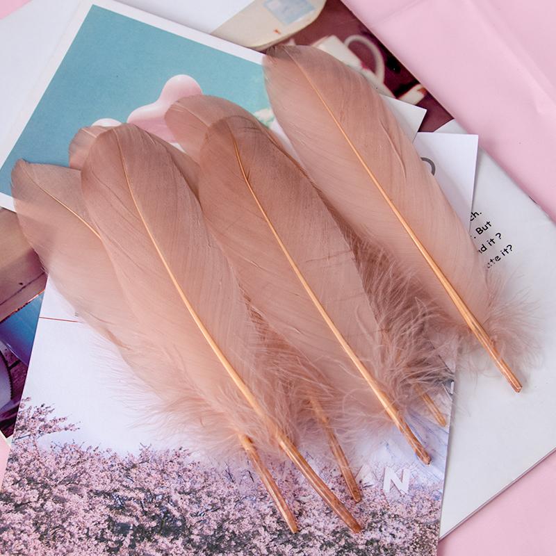 15-20cm Natural Goose Feather Multicolor Plumas for Handicraft Dream Catcher Swan Feather for Home Party  Jewelry Decoration