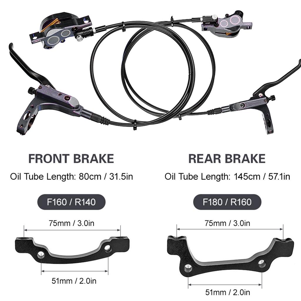 4-поршневой гидравлический дисковый тормоз для велосипеда, алюминиевый передний и задний калипер, велосипедные тормоза для шоссейного велосипеда, горного велосипеда