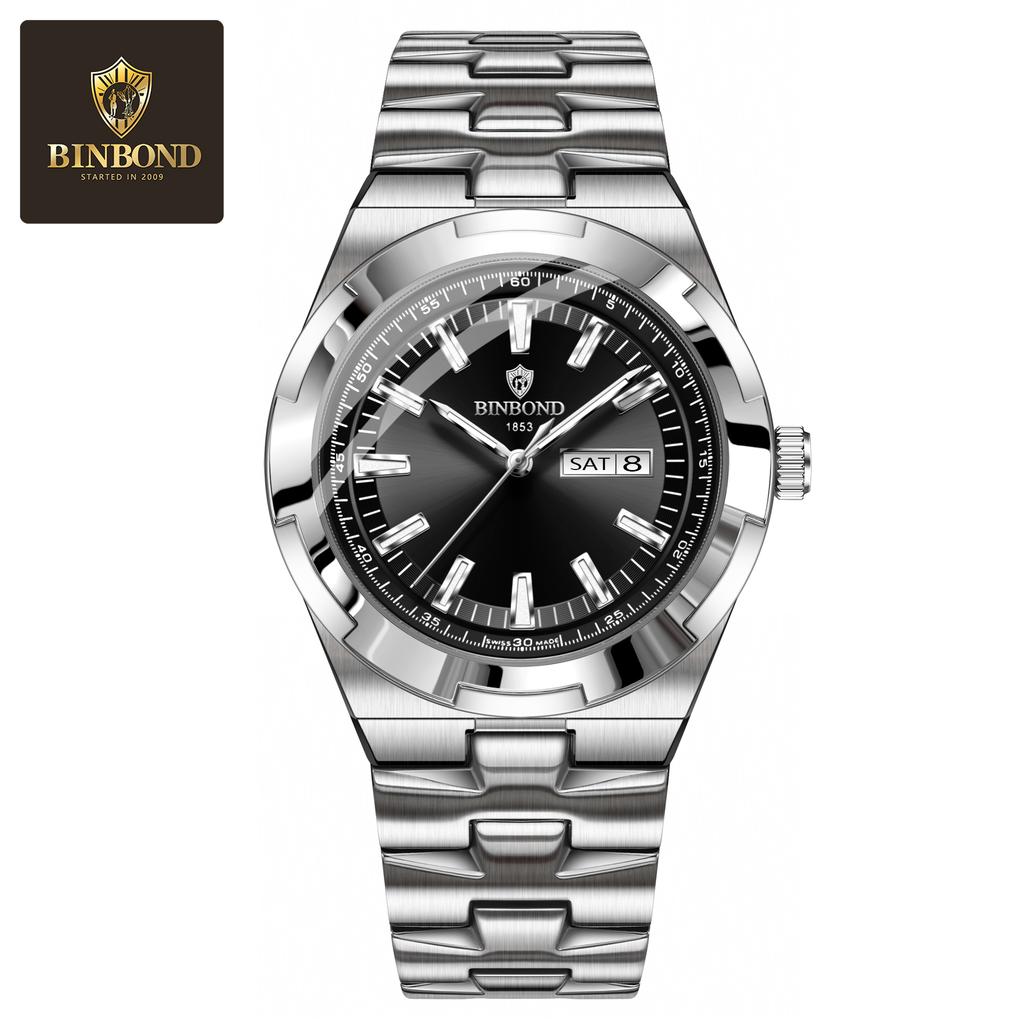 Fashion Mens Watches Luxury Casual Waterproof Watches Luminous Hands Business Date Quartz Stainless Steel Men Watches