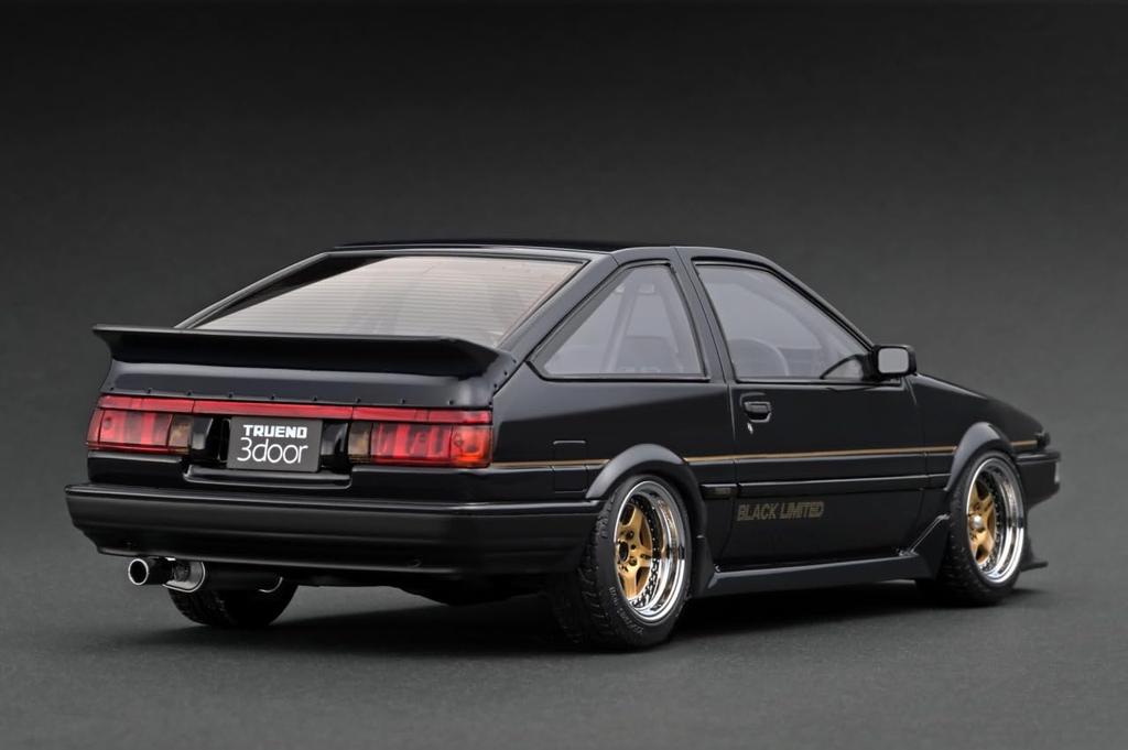 Ignition Model Масштаб Toyota Sprinter Trueno GT Apex Black Limited Edition Готовое изделие 1/18 (АЕ86) 3-дверный (IG3490)
