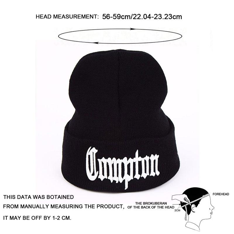 Winter Warm Beanies Knitted Hat Unisex Street Hip Hop Caps Embroidery Cotton Wool Cap Ski Hats Gorros