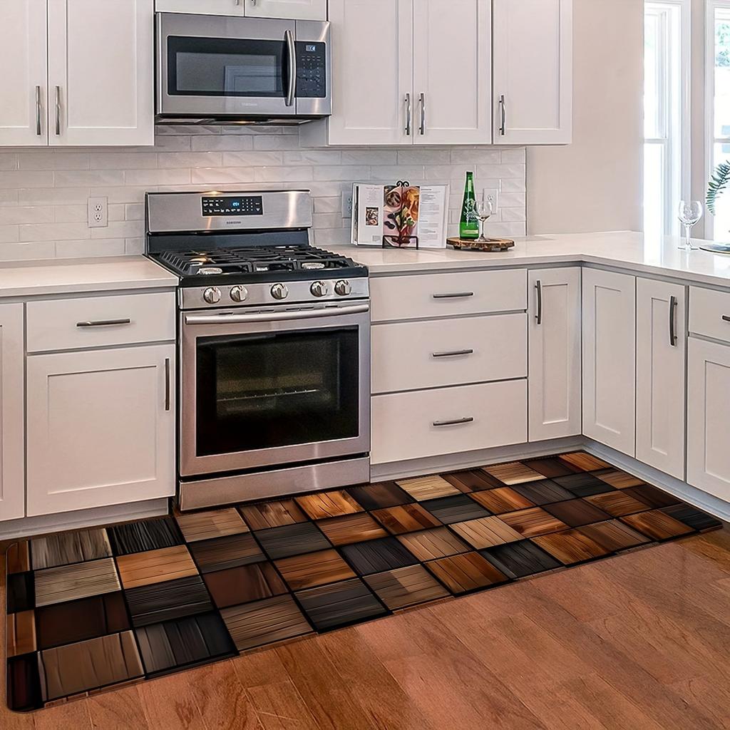 1 шт. Коврик для кухни с 3D-рисунком, Нескользящий придверный коврик, Поп-дизайн, Коврик для ванной комнаты, Коврик для ванной, Ковер для дома, Декор для раковины, Прачечной