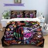 Rider CharactersPattern Bedding Quilt Set  Home Decoration  Gift (1 * duvet cover + 2 * pillowcase  without core)